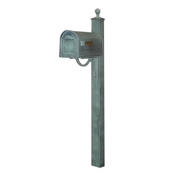 Special Lite Special Lite SCC-1008-SPK-710-VG Classic Curbside with Springfield Mailbox Post; Verde Green SCC-1008_SPK-710-VG